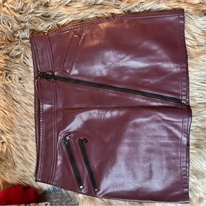 Express size 4 leather shorts